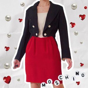 MOSCHINO VINTAGE 90s RINGMASTER SUIT DRESS